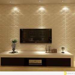 کاغذ دیواری پشت تلویزیون